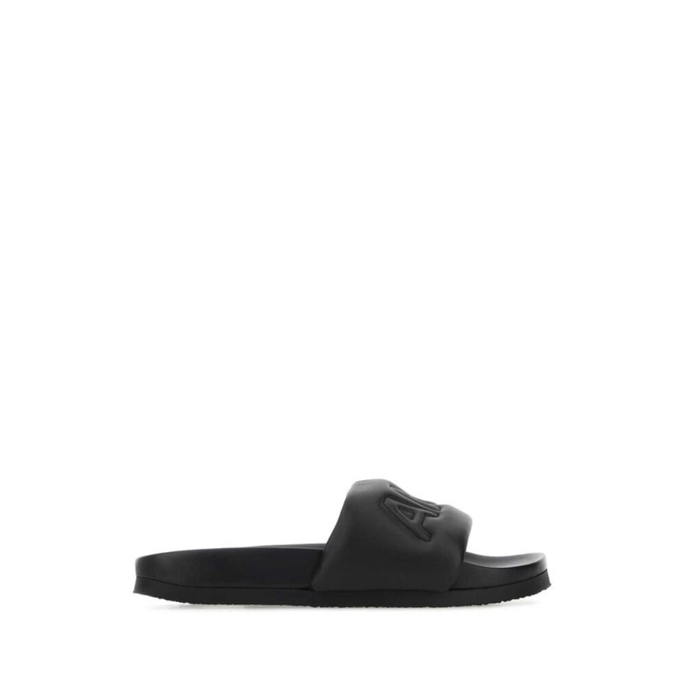 Ambush Men Black Leather Slippers